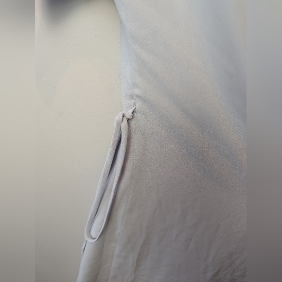 BABATON ARITZIA Wallace Dress Baby Blue Color Size XS Wrap Mini Dress - Picture 7 of 13